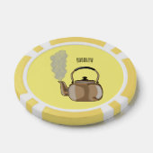 Darstellung des Cartoon in Stovetop oder hob kette Pokerchips (Einzeln)