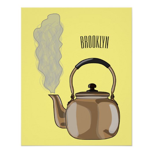 Darstellung des Cartoon in Stovetop oder hob kette Poster (Vorderseite)