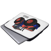 Darstellung des Cartoon Laptopschutzhülle (Vorne Knopf)