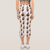Darstellung des Cartoon mit Bartgeist Capri Leggings (Rückseite)