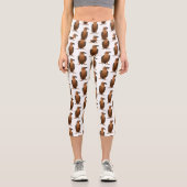 Darstellung des Cartoon mit Bartgeist Capri Leggings (Vorderseite)