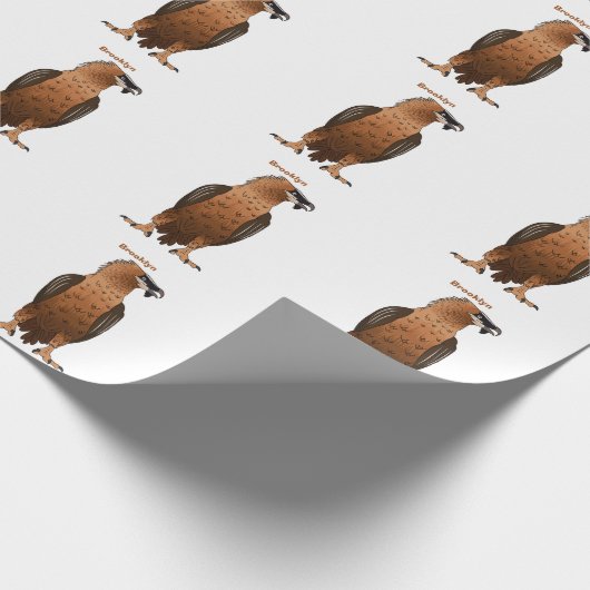 Darstellung des Cartoon mit Bartgeist Geschenkpapier (Ecke)