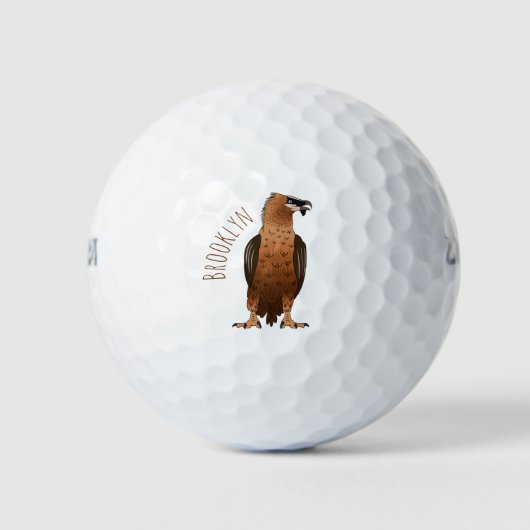 Darstellung des Cartoon mit Bartgeist Golfball (Vorderseite)