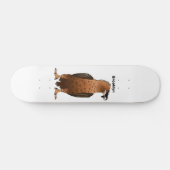 Darstellung des Cartoon mit Bartgeist Skateboard (Horizontal)