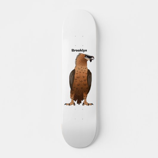 Darstellung des Cartoon mit Bartgeist Skateboard (Vorne)