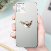 Darstellung des Cartoon mit Ringhals Aufkleber (Telefon)