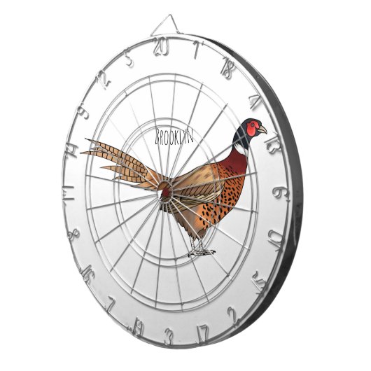 Darstellung des Cartoon mit Ringhals Dartscheibe (Vorderseite rechts)