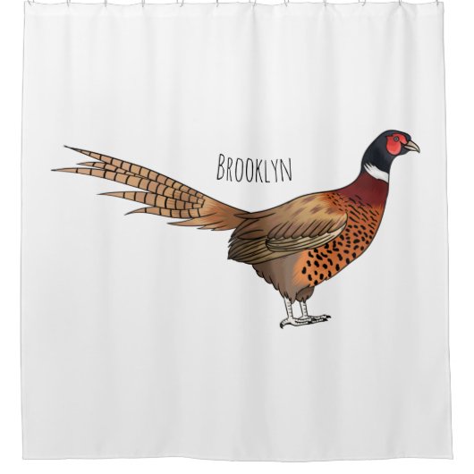 Darstellung des Cartoon mit Ringhals Duschvorhang (Vorderseite)