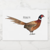 Darstellung des Cartoon mit Ringhals Lebensmitteletikett (Einzelnes Label)