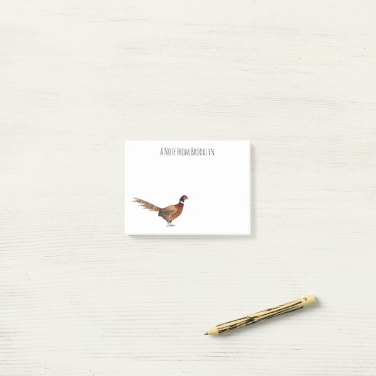 Darstellung des Cartoon mit Ringhals Post-it Klebezettel (Auf Schreibtisch)