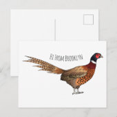 Darstellung des Cartoon mit Ringhals Postkarte (Vorne/Hinten)