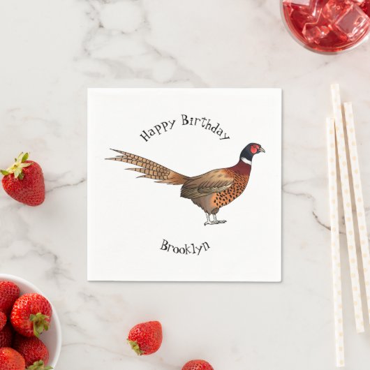 Darstellung des Cartoon mit Ringhals Serviette (Beispiel)