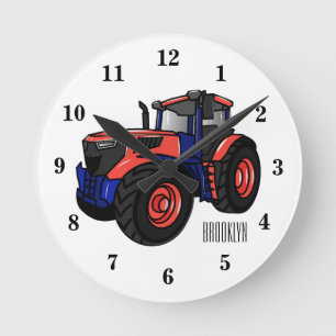 Darstellung des Cartoon Runde Wanduhr