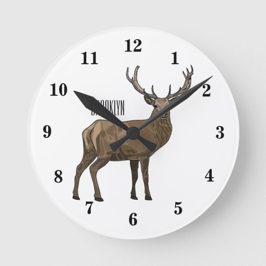 Darstellung des Cartoon Runde Wanduhr (Vorderseite)