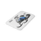 Darstellung des Cartoon Snowmobile Badematte (Schrägansicht)