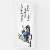 Darstellung des Cartoon Snowmobile Banner (Vertikal)