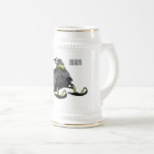 Darstellung des Cartoon Snowmobile Bierglas (VorderseiteRechts)