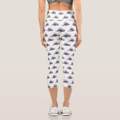 Darstellung des Cartoon Snowmobile Capri Leggings (Rückseite)
