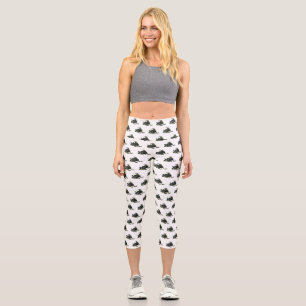 Darstellung des Cartoon Snowmobile Capri Leggings