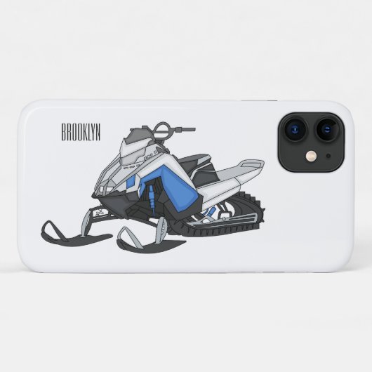 Darstellung des Cartoon Snowmobile Case-Mate iPhone Hülle (Rückseite (Horizontal))