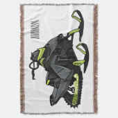 Darstellung des Cartoon Snowmobile Decke (Vorderseite Vertikal)