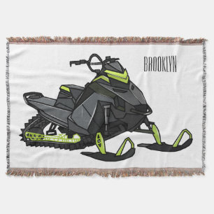 Darstellung des Cartoon Snowmobile Decke