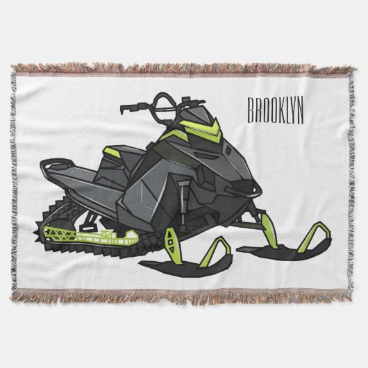 Darstellung des Cartoon Snowmobile Decke (Vorderseite)