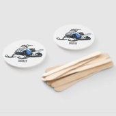 Darstellung des Cartoon Snowmobile Fächer (Non-assembled)