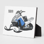 Darstellung des Cartoon Snowmobile Fotoplatte (Seite)