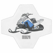 Darstellung des Cartoon Snowmobile Fußball (Flach)