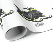 Darstellung des Cartoon Snowmobile Geschenkpapier (Rolleneckpunkt)