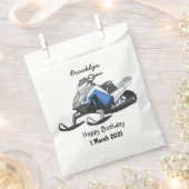 Darstellung des Cartoon Snowmobile Geschenktütchen (Ausgeschnitten)