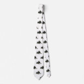 Darstellung des Cartoon Snowmobile Krawatte (Vorderseite)