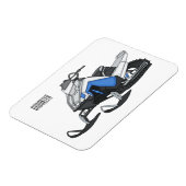 Darstellung des Cartoon Snowmobile Magnet (Linke Seite)