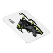 Darstellung des Cartoon Snowmobile Magnet (Rechte Seite)