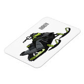 Darstellung des Cartoon Snowmobile Magnet (Linke Seite)