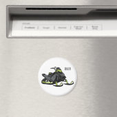 Darstellung des Cartoon Snowmobile Magnet (In Situ (Geschirrspüler))