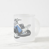 Darstellung des Cartoon Snowmobile Mattglastasse (VorderseiteRechts)