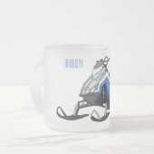 Darstellung des Cartoon Snowmobile Mattglastasse (Vorderseite Links)