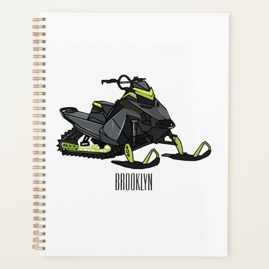 Darstellung des Cartoon Snowmobile Planer (Vorderseite)