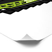 Darstellung des Cartoon Snowmobile Poster (Ecke)