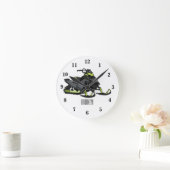 Darstellung des Cartoon Snowmobile Runde Wanduhr (Zuhause)