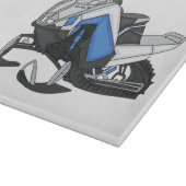 Darstellung des Cartoon Snowmobile Schneidebrett (Ecke)