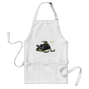 Darstellung des Cartoon Snowmobile Schürze