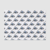 Darstellung des Cartoon Snowmobile Seidenpapier (Vorderseite)