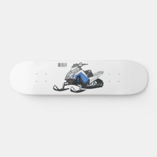 Darstellung des Cartoon Snowmobile Skateboard