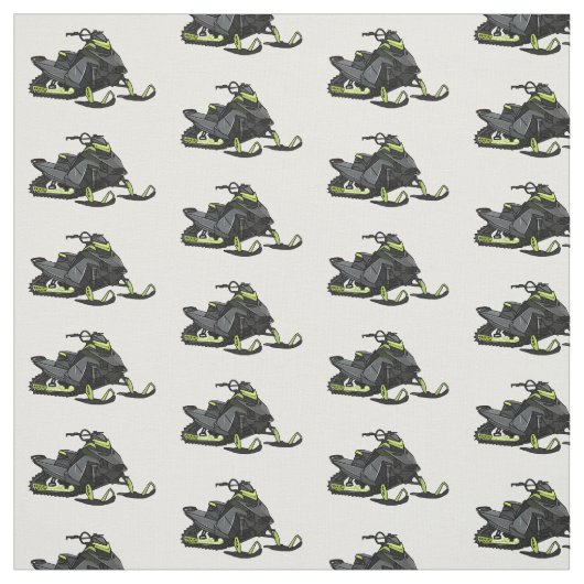 Darstellung des Cartoon Snowmobile Stoff (Muster)