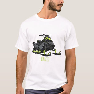 Darstellung des Cartoon Snowmobile T-Shirt