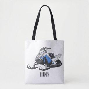 Darstellung des Cartoon Snowmobile Tasche