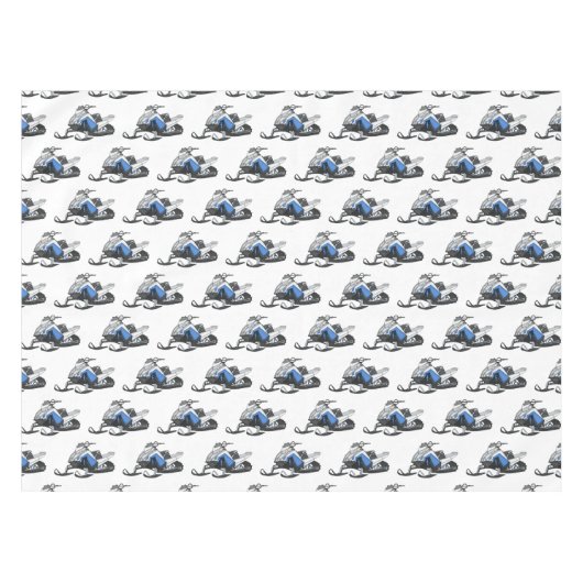 Darstellung des Cartoon Snowmobile Tischdecke (Vorderseite (Horizontal))